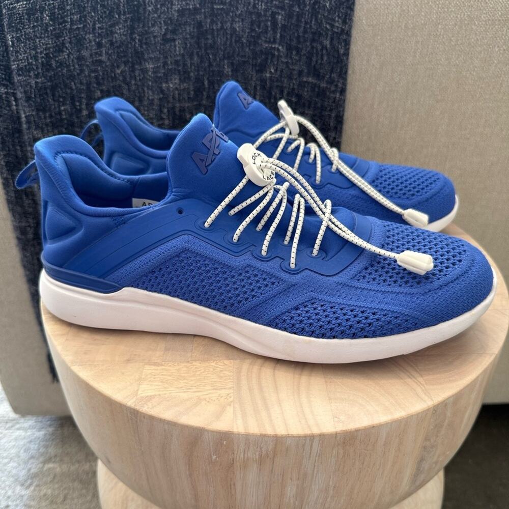 NEW APL Men's TechLoom Tracer Knit Training Sneakers Cobalt Blue Size 9.5